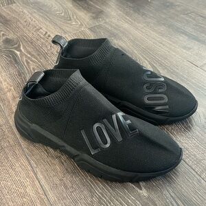 Love Moschino Black Slip-On Sneakers